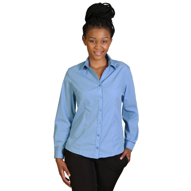 Image sur Blouse Donna Manches Longues - Rayures 5