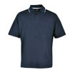 Picture of Pencil Stripe Golfer - Navy/white